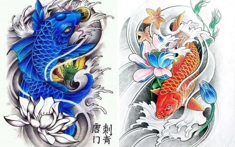 Khám Phá Ngay 22+ Mẫu Hình Xăm Cá Chép Âm Dương Đẳng Cấp 2026